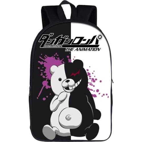 Anime Danganronpa Backpack For Teenager Boy Girls Dangan Ronpa Children School Bags Monokuma Backpack Kid Student Book Bags Gift