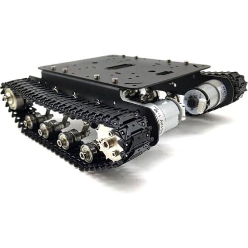 TS100N Shock Absorber Tank,Aluminum alloy Chassis .Metal caterpillar/track.High power DC Motor,Toy OWI.DIY, DC Motor Hall Sensor