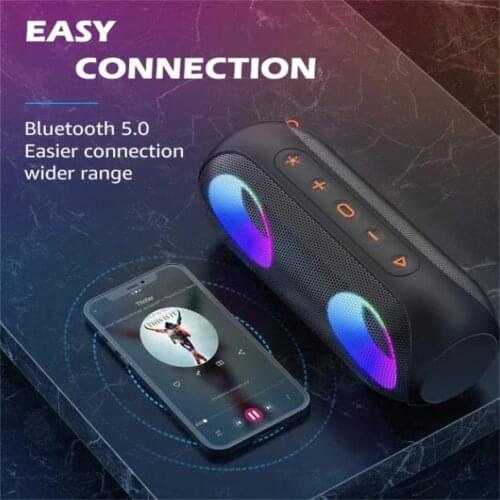 Xdobo 50W High Power Bluetooth Speaker Portable Wireless Outdoor Sound Column Deep Bass Waterproof Subwoofer RGB Stereo Speaker