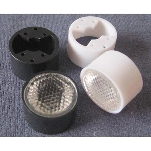 #CGE-20 High quality Led Lens Sets, Lens Diameter: 20mm, Holder Size: 22X13mm, 120 degree, Bead Surface, PMMA