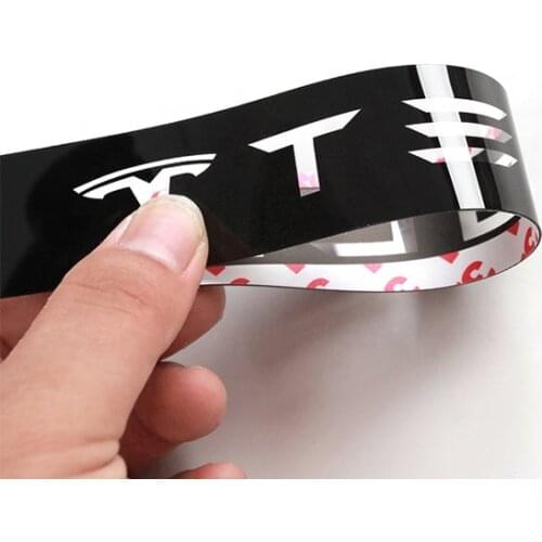For Tesla model 3/S/X Car rear glass stickers custom logo tail lamp 3D brake Light decoration stickers for Tesla Accessories