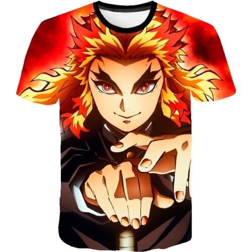 Boy Girl Teen Anime Devils killer T shirt Kid Summer Round Collar Short Sleeve Tops Demon Slayer Kamado Cosplay Comic T-Shirt