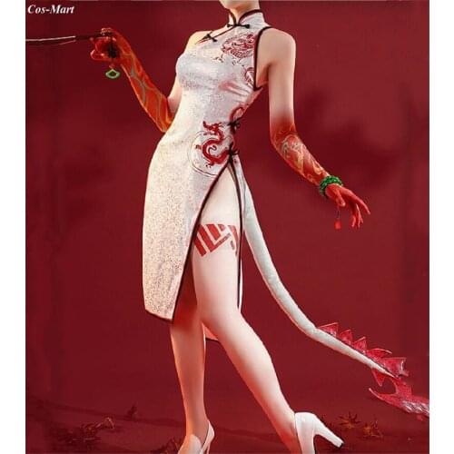 Hot Game Arknights Nian Cosplay Costume Easyfun Printed Cheongsam Uniform Female Activity Party Role Play Clothing S-L New