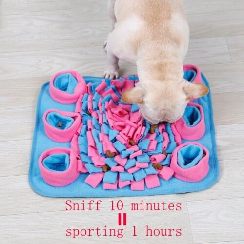 Pet Dog Sniffing Mat Pets Interactive Play Toys Find Food Training Blanket Dogs Feeding Pad Nosework Puzzle For Relieve Stress