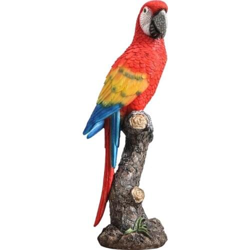 Creative parrot ornaments study room decoration simulation bird model garden decor crafts