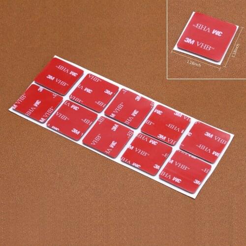 30pcs Square Gray Tape Double Sided Foam Pad3*3*0.2cm Strong Adhesive Force Acrylic Foam Tape Two Sides Mounting Sticky Tape