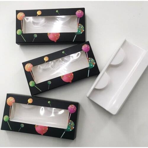 Lollipop lashes box candy box high quality 20piece/ lot lashes packing new popular cardboard false lash boxes