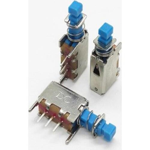 Ps-12e05 blue head 3 pins 2 fixed pins self locking small A03 power connector key switch (5pcs)