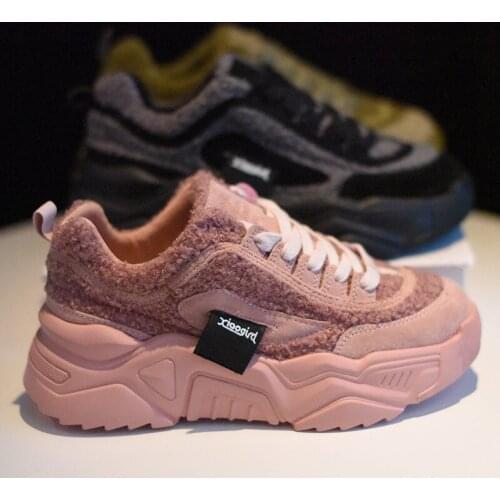 Women Shoes 2019 New Chunky Sneakers For Women Vulcanize Shoes Casual Fashion Dad Shoes Platform Sneakers Basket Femme R6-18