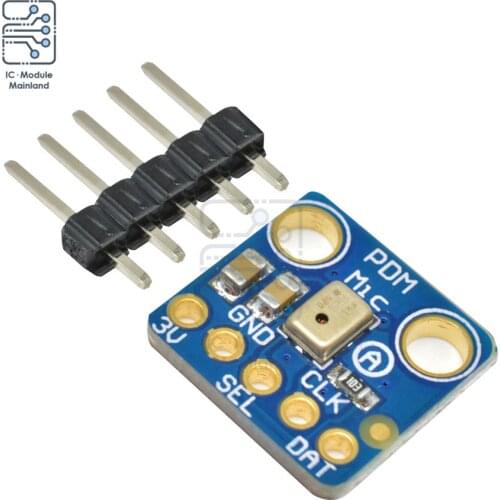 MP34DT01 Microphone Module Simple Pulse Density Modulation Output PDM Digital MEMS Microphone Module 1.8-3.3V