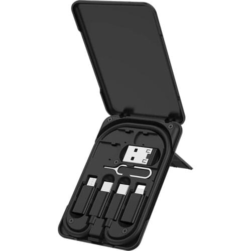 6 in 1 Multifunctional Phone Charge Cable Kit For iPhone 11 12 Pro Max XR Micro USB Cable Type C Adapter Fast Charge Cable