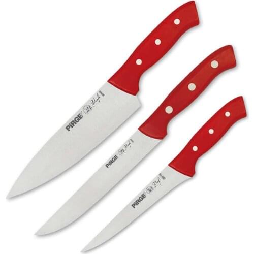 Pirge Profi Chef Father Knife Set 3pcs. Professional Household Knives, Kitchen Knives and Chef Knives 35177