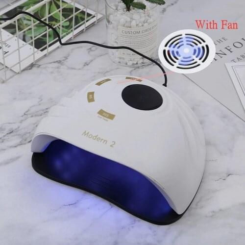 90W Nail Dryer With Built-in Cooling Fan UV LED Nail Lamp 45Pcs LEDs 10s30s60s timer For Fast Drying Polish Gel Nail Lamp 2020