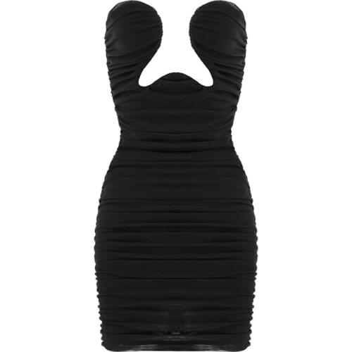 New Women Dress Fashion Sleeveless Elegant Party Club Celebrity Sexy Mini Dresses Bodycon Ladies Clothes