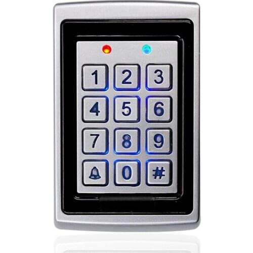 RFID Access Control Keypad Proximity Card Waterproof Standalone Entry Door Reader with Rain Shield cover For Door lock system