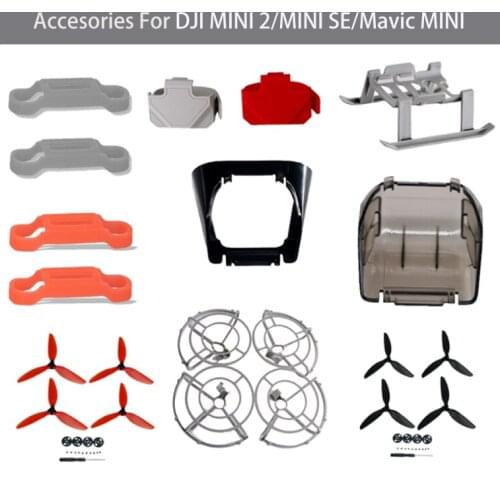 Landing Gear for DJI Mavic Mini/MINI 2/Mini SE Drone Propeller Guard Holder Sunhood Sticker Film Battery Cover Drone Accessories