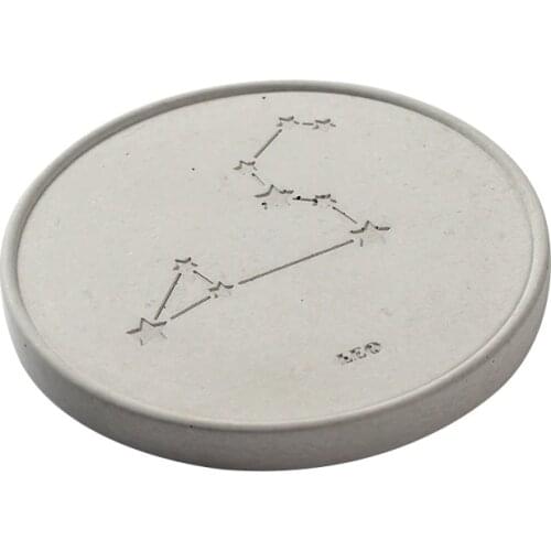 12 Constellations Coaster Silicone Mold Concrete Disc Mould