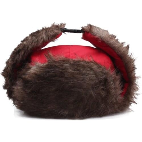 Soviet Military Bomber Hat Winter Bonnet Men Russia Pilot Trapper Cap Earflap Lei Feng Gorras Ruso Czapka Cimowa Casquette Mujer