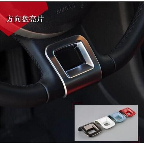 Car styling Steering Wheel Trim Cover Sticker Decor For VW Volkswagen New Beetle 2013-15 Car Accessories