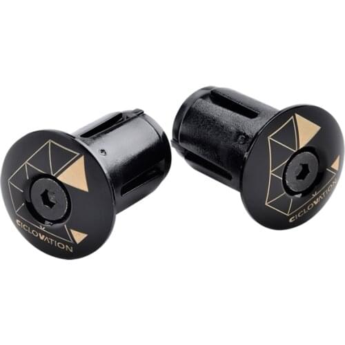 Ciclovation Lock-in Bar End Plug Road Bike Handlebar Ends ABS Plugs Grip Ends Caps Racing Road Bicycle