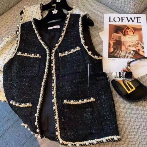 Women Spring Autumn 2021 Fashion Oversize Knitted Vest Female Sweater Vintage V Neck Single Button Waistcoat Ladies Tops Q263