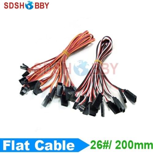 10pcs* 26#/ 26AWG Servo Extension Flat Cable 200mm