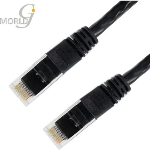 2M Cheap CAT5E UTP Black Round Cable 6.5FT Ethernet Cables Network Wire RJ45 Patch Cord Lan Cable Made In China