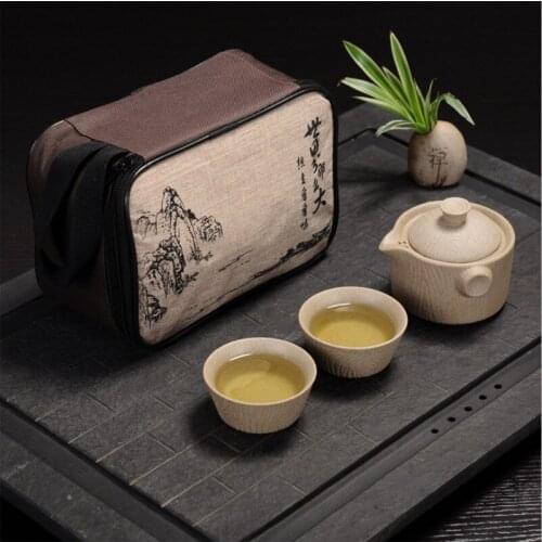 Tea set Include 1 Pot 2 Cup,High quality elegant gaiwan,Beautiful and easy teapot kettle and teacup,Travel kettle,free shipping