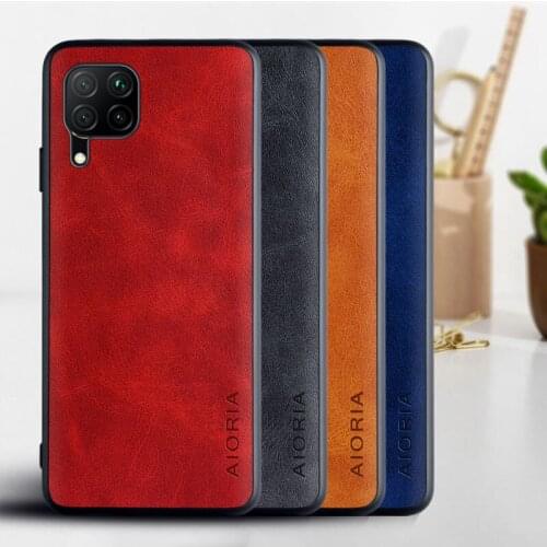 Case for Huawei P40 Lite E P40 Pro Plus funda Luxury Vintage leather skin with TPU hard cover for huawei p40 lite pro case coque