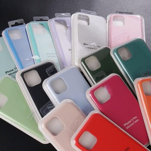 Colorful Official Case Liquid Silicone Case For iPhone 12 Pro Max