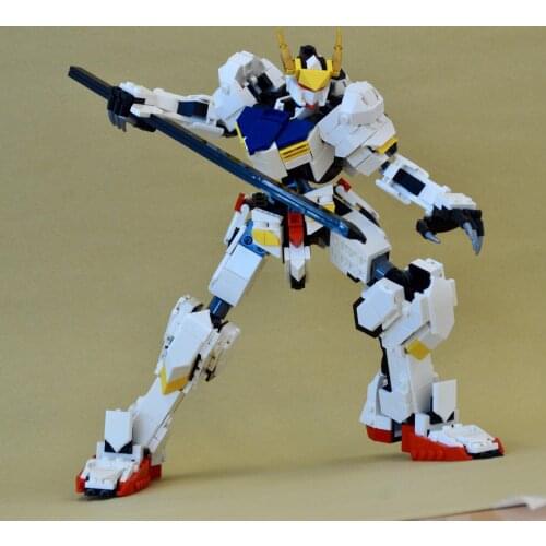 Compatible block Bricks childrens toy super mecha warrior small particle building block DIY animation role model birthday gifts