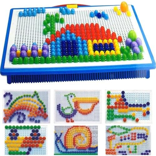 DIY Model Building puzzle toys Childrens toys Educational toys Learning machine 3D Puzzle Tangram toys brinquedos Mushroom Nail