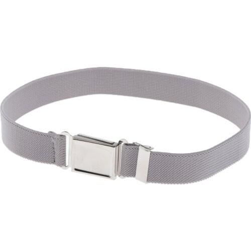 22inch Elastic Kids Canvas Web Belt With Buckle For Casual Wear