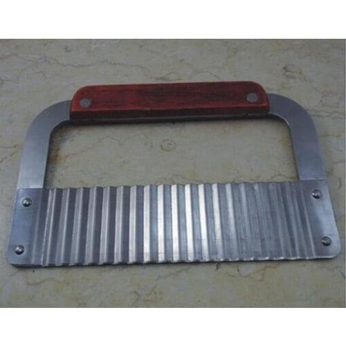 Crinkle Cutter Wax Vegetable Soap Wavy Cutter Stainless Steel Potato Chip Dough Carrot Crinkle Wavy Slicer