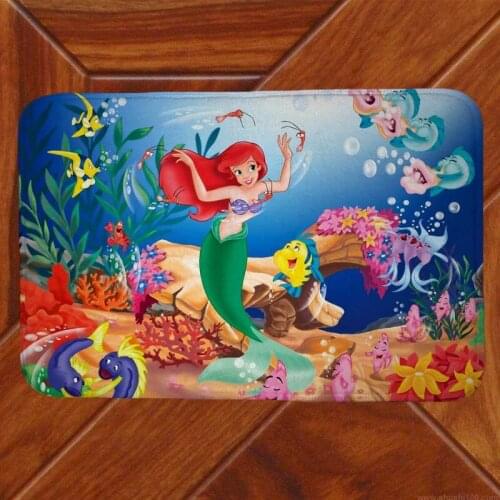 Mermaid Floor Mat Carpet Decor Bedroom Doormat Anime Manga 001
