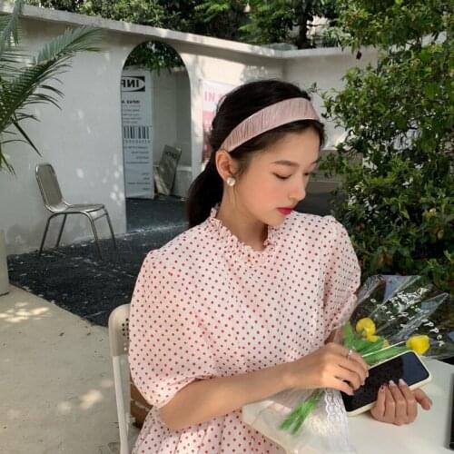 The new Korean version of the temperament satin broad-brimmed hair hoop, outing, all-match wash headband, girl headdress