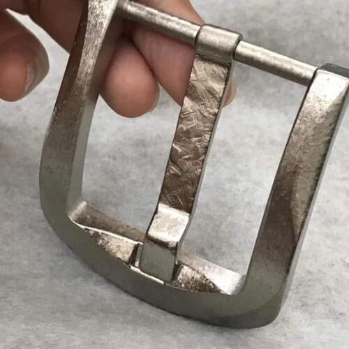 New arrival! Advanced pure titanium buckles for belts male ice flower pattern