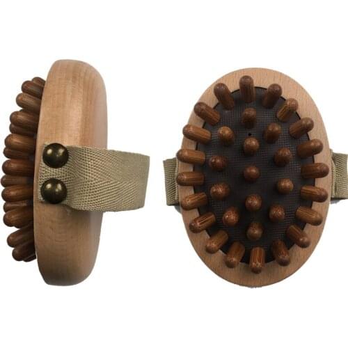 Brand New And High Quality Hand-Held Wooden Body Brush Massager Cellulite Reduction Relieve Tense Muscles Back Massager