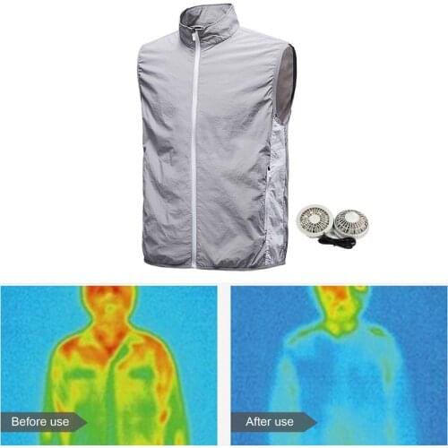 Cooling Vest With 2 Fans Unisex Air Conditioned Shirt For Cycling Clothes Bike Bicycle Accessories
