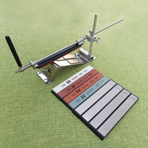 RUIXIN Professional Kitchen Knife Sharpener Whetstone Updated Multifunction Fixed Angle Sharpening System Apex Edge Honing Tools
