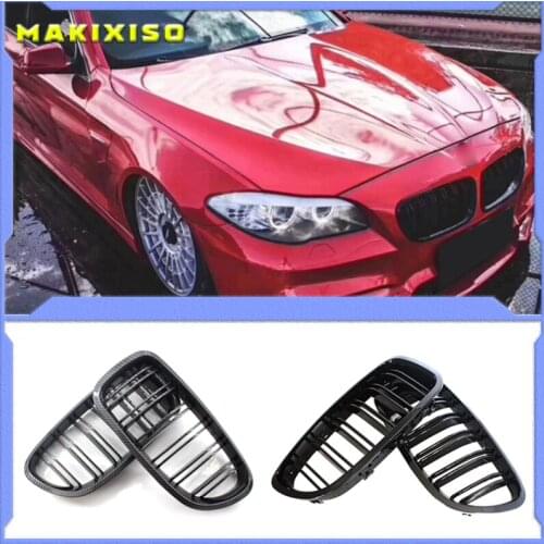 Grill Grille Gloss Black Kidney Sport for BMW F10 F18 F02 F11 M5 10-15 Dual Slat
