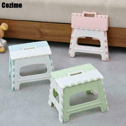 Folding Step Stool Lightweight Step Stool Mini Cartoon Safe Stool for Kitchen, Bathroom, Bedroom, Kids or Adults