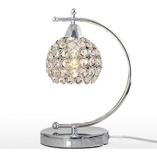 Modern Simple Crystal Table Lamp Creative Dining Room led Lamp Romantic Warm Bedroom Bedside Table Lamps For Living Room
