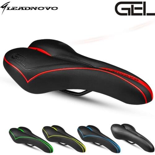 Comfortable gel soft saddle mtb cushion seat Bicicleta Parts Bike Saddle Soft Seat Cushion Road Bike Seat Bicicleta Men 4 colors
