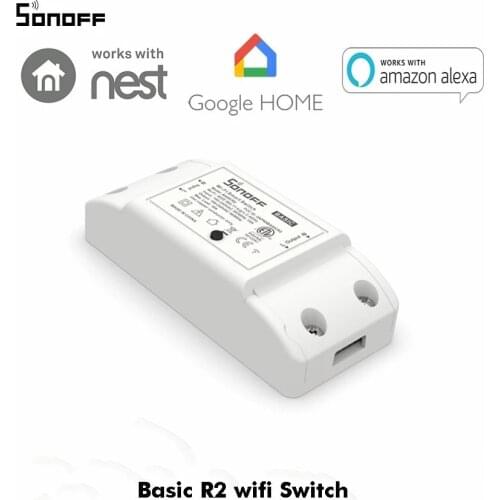Sonoff BasicR2 Wifi Switch Smart Wireless Remote Controller DIY Wifi Light Switch Home Domotica Alexa Google Home Voice Control