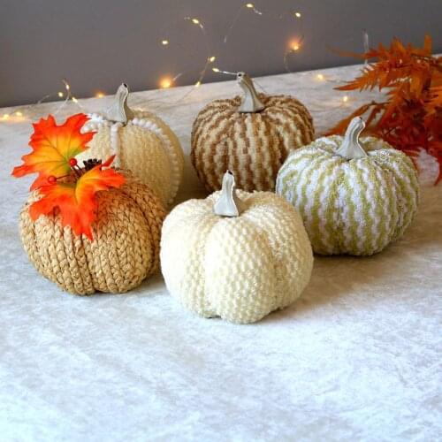 Handmade Party Wedding Decoration Artical Flowers Pumpkin Home Decor Autumn Wedding Fall Decors Harvest Pumpkins Thanksgiving