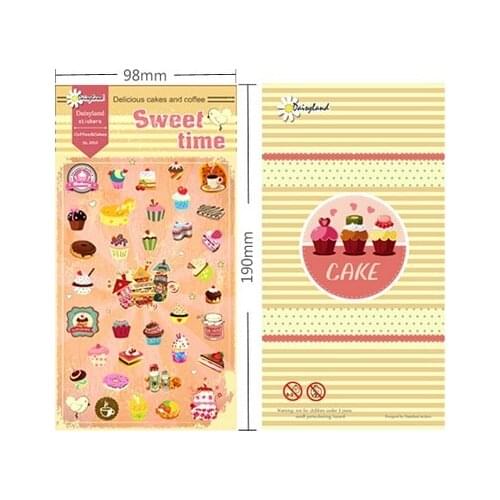 1pcs/lot Funny Sweet Time series Paper sticker Decoration label Phone aticker DL.1012