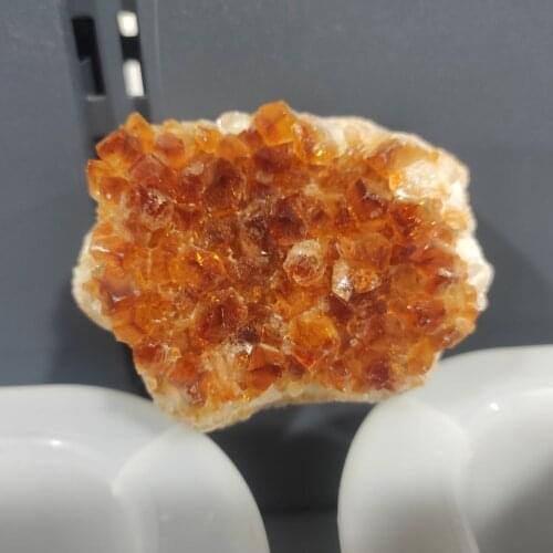 1pcs Natural Citrine Quartz Crystal Cluser Rough Quartz Point Stone Specimen Orange Healing Stones Home Decoration