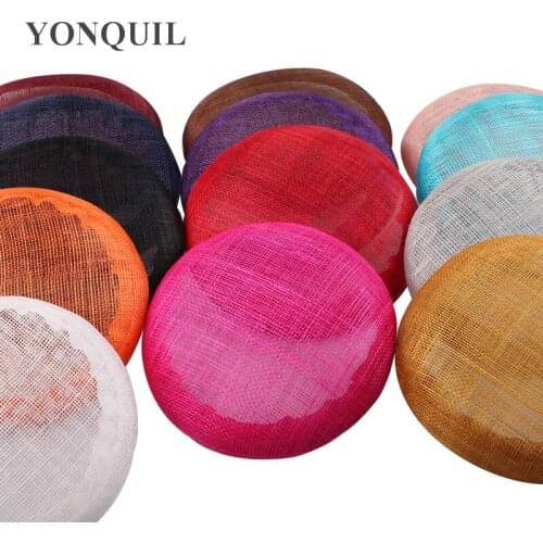16 Colours 15CM High Quality Sinamay Base Pillbox With Grossgrain Sweatband For Fascinator Hat Kentucky Derby Races Party Church