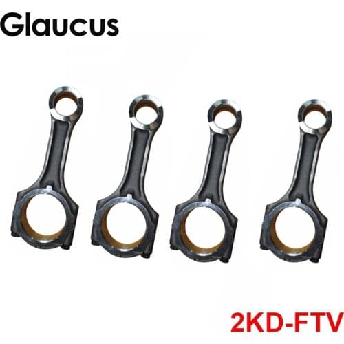 4pcs 2KD 2KDFTV engine connecting rod for Toyota Hiace Hilux DYNA 150 INNOVA FORTUNER TD 2494CC 16V 2.5L 2001- 13201-30040